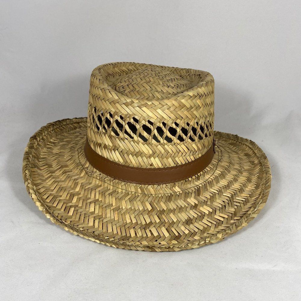 Dorfman Pacific Boater Style Straw Hat *